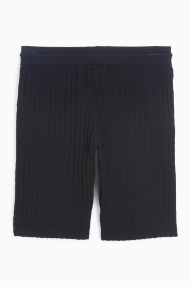 Hommes - Short - texturé - noir