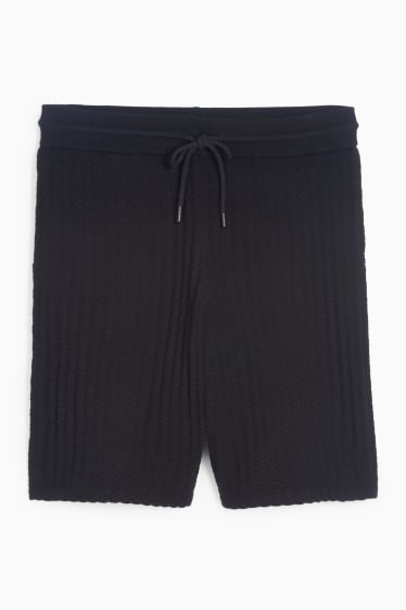 Hommes - Short - texturé - noir