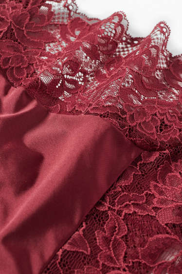 Damen - Slip - dunkelrot