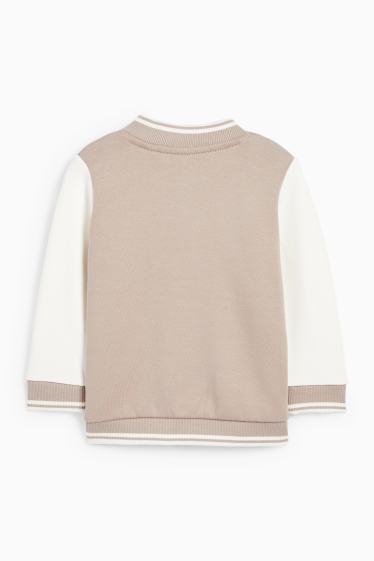 Bébés garçons - Oursons - veste style campus pour bébé - beige