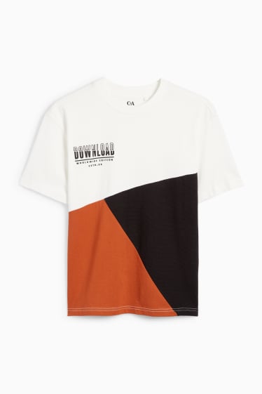 Kinder Jungen - Download - Kurzarmshirt - weiss