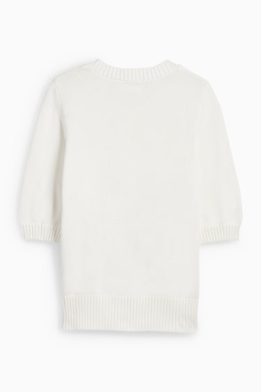 Damen - Strickjacke - weiss