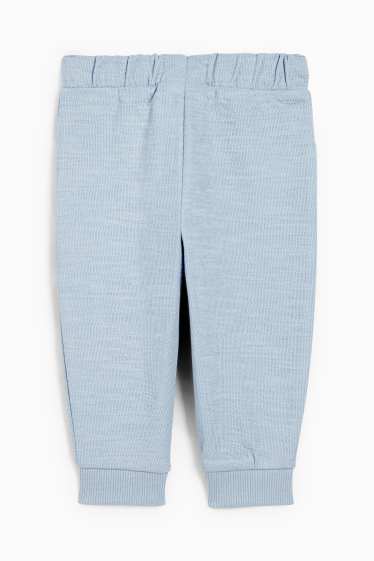 Baby Jungen - New York - Baby-Jogginghose - strukturiert - hellblau