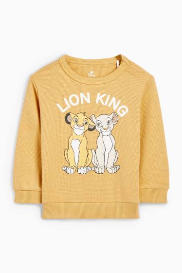 Baby Jungen - Der König der Löwen - Baby-Sweatshirt - strukturiert - gelb