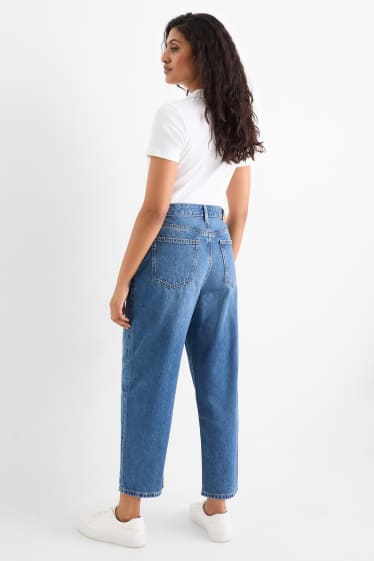 Femmes - Barrel jean - high waist - jean bleu clair