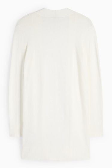 Women - Long cardigan - white