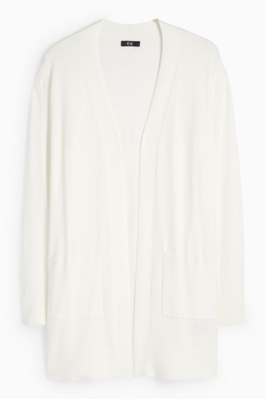 Women - Long cardigan - white