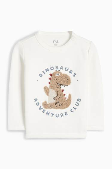 Neonati - Dinosauro - completo per neonati - 2 pezzi - bianco crema