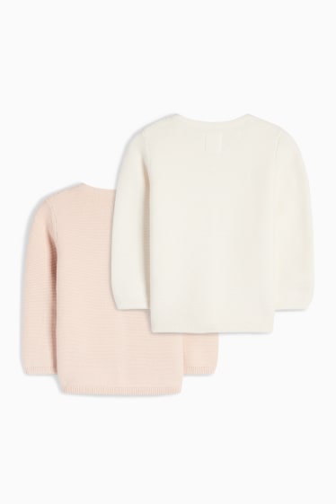 Baby: meisjes - Gebreid babyjack - roze