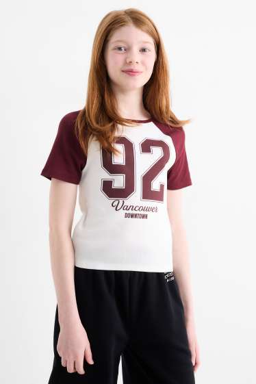 Kinder Mädchen - Vancouver - Kurzarmshirt - weiss