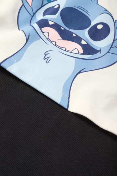 Kinder Mädchen - Lilo & Stitch - Set - Hoodie und Kleid - 2 teilig - cremeweiss