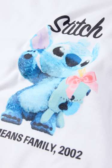 Damen - T-Shirt - Regular Fit - Lilo & Stitch - weiss
