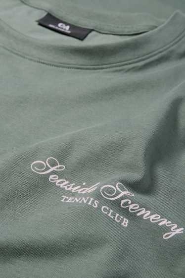 Heren - T-shirt - relaxed fit - groen