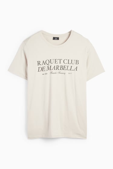 Herren - T-Shirt - Relaxed Fit - hellbeige
