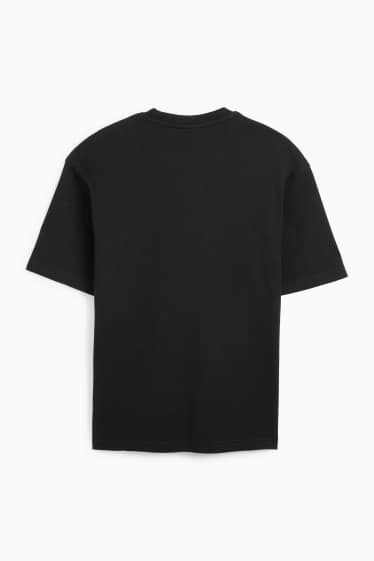 Pánské - Tričko - relaxed fit - černá