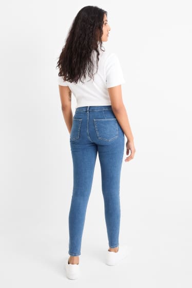 Women - Jegging jeans - high waist - blue denim