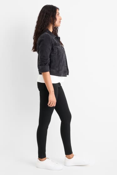 Femmes - Jegging jean - high waist - noir