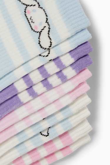 Kinder Mädchen - Multipack 5er - Hello Kitty and Friends - Tennissocken - rosa