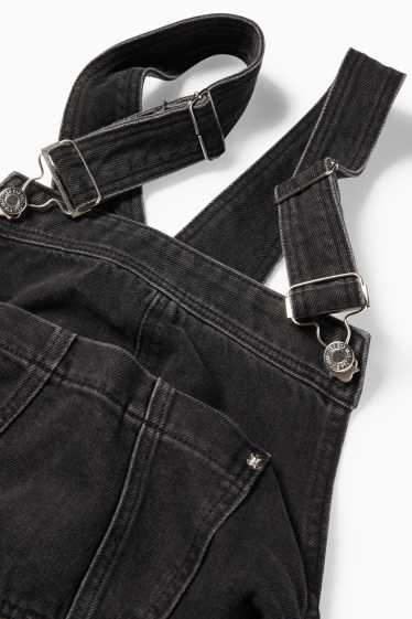 Women - Maternity denim dungarees - denim-dark gray