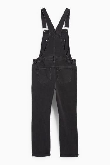 Women - Maternity denim dungarees - denim-dark gray