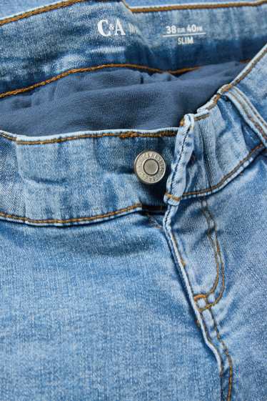 Dona - Texans de maternitat - slim jeans - LYCRA® - texà blau