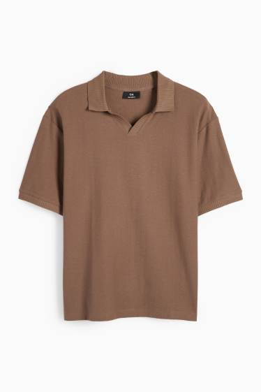 Hommes - Polo en maille - marron
