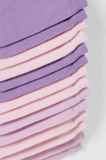 Kinder Mädchen - Multipack 7er - Tiere - Socken mit Motiv - hellviolett