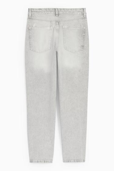 Damen - Mom Jeans - High Waist - LYCRA® - helljeansgrau