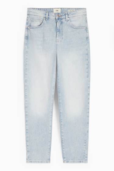 Dames - Mom jeans - high waist - LYCRA® - jeanslichtblauw