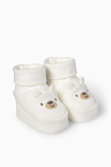 Unisex - Baby handschoenen - wit