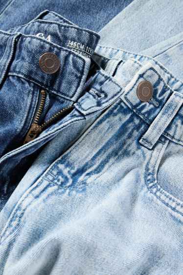 Děti - chlapci - Multipack 2 ks - straight jeans - džíny - světle modré