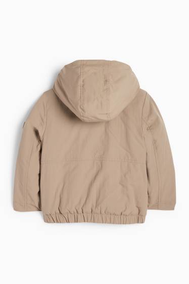 Kinder Buben - Jacke mit Kapuze - grau