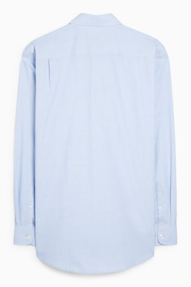 Uomo - Camicia business - regular fit - collo all'italiana - azzurro