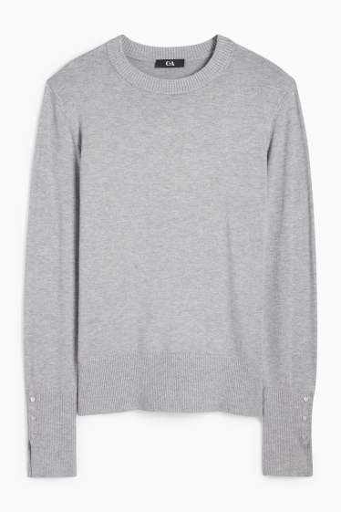 Mujer - Jersey de punto fino - gris