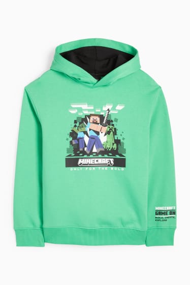 Nen - Minecraft - dessuadora amb caputxa - verd