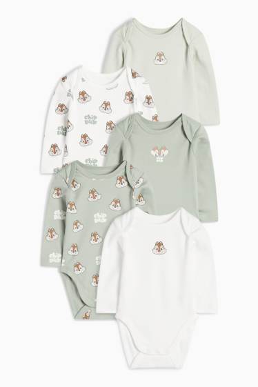 Baby Jungen - Multipack 5er - Chip & Chap - Baby-Body - grün