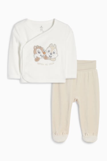 Unisex - Chip a Dale - pyžamo pro miminka - 2dílné - krémově bílá