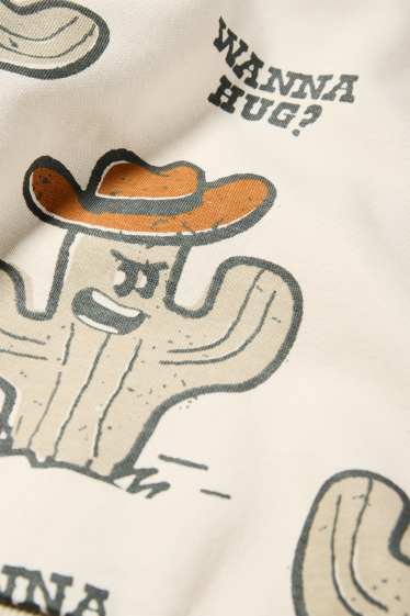 Kinder Jungen - Kaktus - Sweatshirt - hellbeige