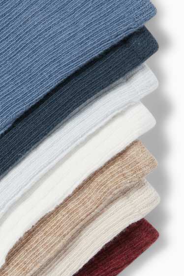 Baby Jungen - Multipack 7er - Baby-Socken - gerippt - blau