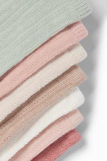 Baby Mädchen - Multipack 7er - Baby-Socken - rosa