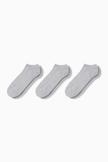Femmes - Lot de 3 - socquettes de sport - gris clair