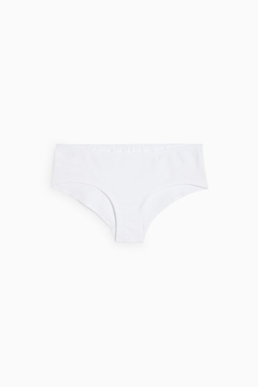Dames - Set van 3 - hipster - wit