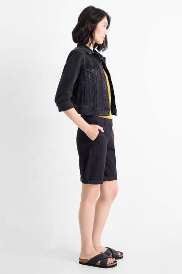 Dona - Bermudes - mid waist - negre