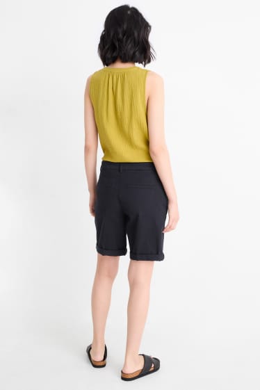 Dona - Bermudes - mid waist - negre