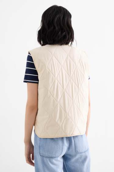 Dames - Bodywarmer - crème wit