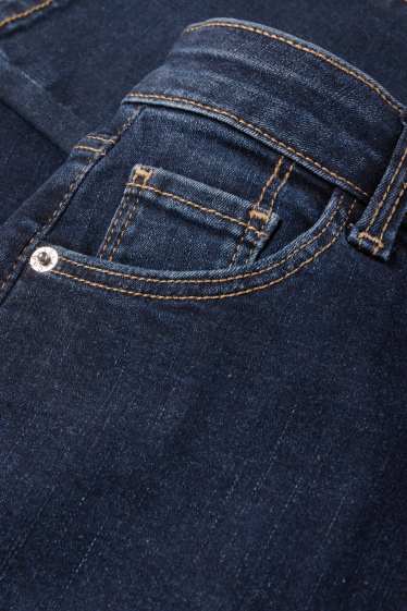 Dámské - Slim jeans - high waist - LYCRA® - džíny - tmavomodré