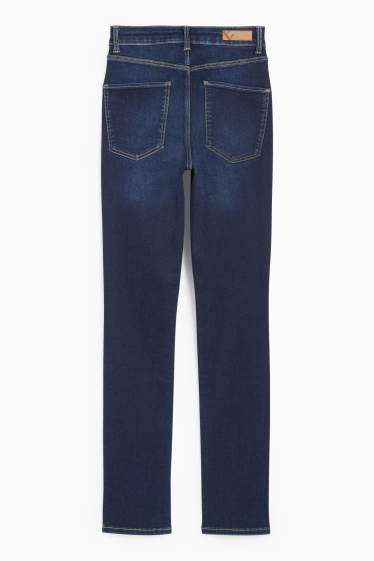Dámské - Slim jeans - high waist - LYCRA® - džíny - tmavomodré