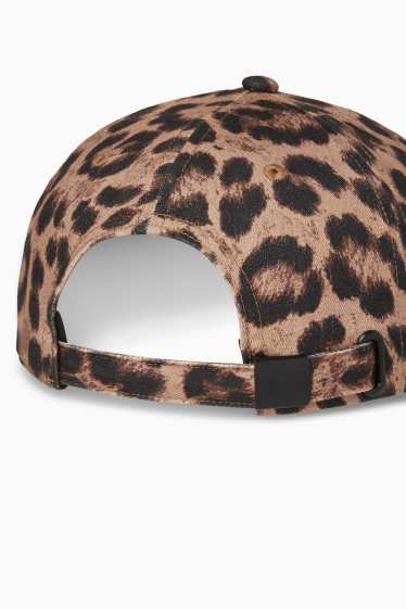 Dames - Pet - luipaardprint - bruin