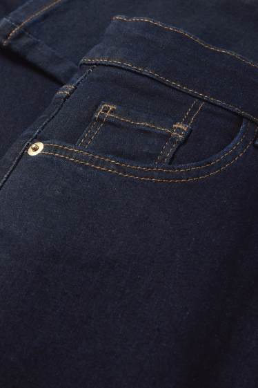 Dámské - Slim jeans - high waist - LYCRA® - džíny - tmavomodré