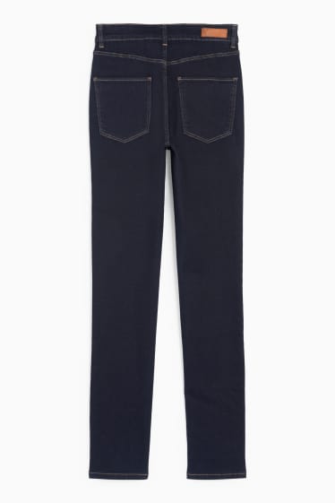 Dámské - Slim jeans - high waist - LYCRA® - džíny - tmavomodré